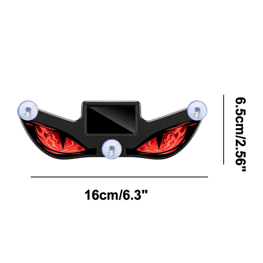 Solar Devil Eyes LED Car Window Light Wireless No Drill Solar Powered Demon Eyes Warning Lights for Cars/ Trucks/SUV/RV/Vans Neon Lights 4