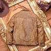 Chinese Size Vintage Men Leather Jacket Soft Genuine Cowhide Spring Autumn