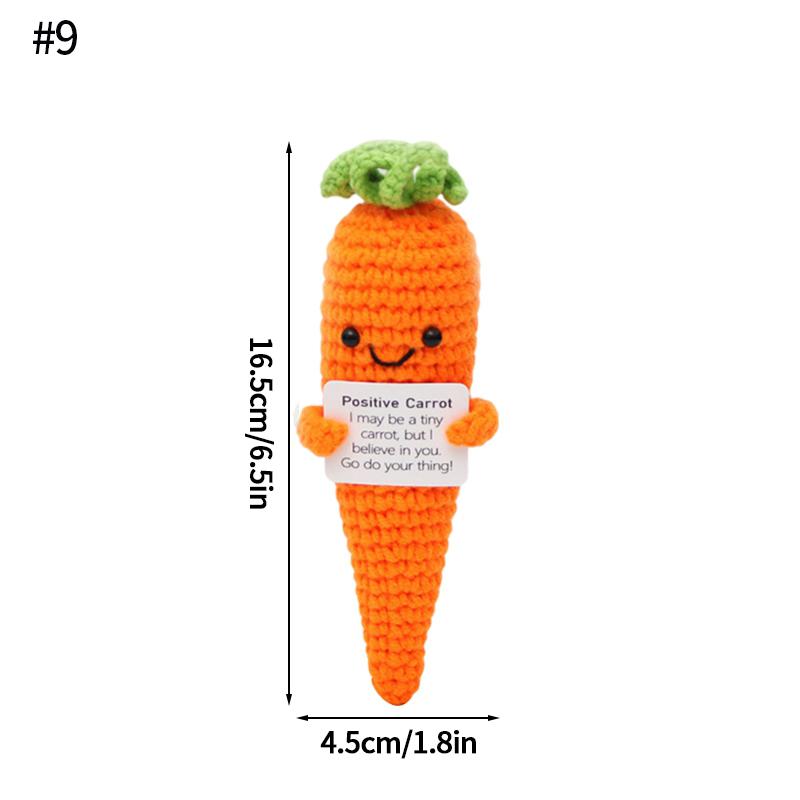Handmade Crochet Potted Plant Cucumber Potato Positive Energy Fruit Vegetable Yarn Handmade Ornament Finished Crochet Toys