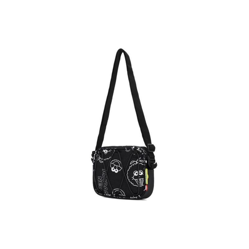 adidas Sesame Street, Collaboration Polyester Shoulder Bag, Crossbody Bag Regular Unisex Black Adidas HC7222