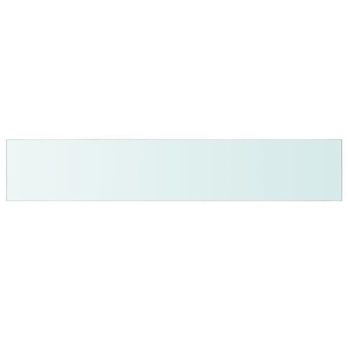 Panneau pour étagère en verre transparent - VIDAXL - 110 x 20 cm - Scandinave - Moderne