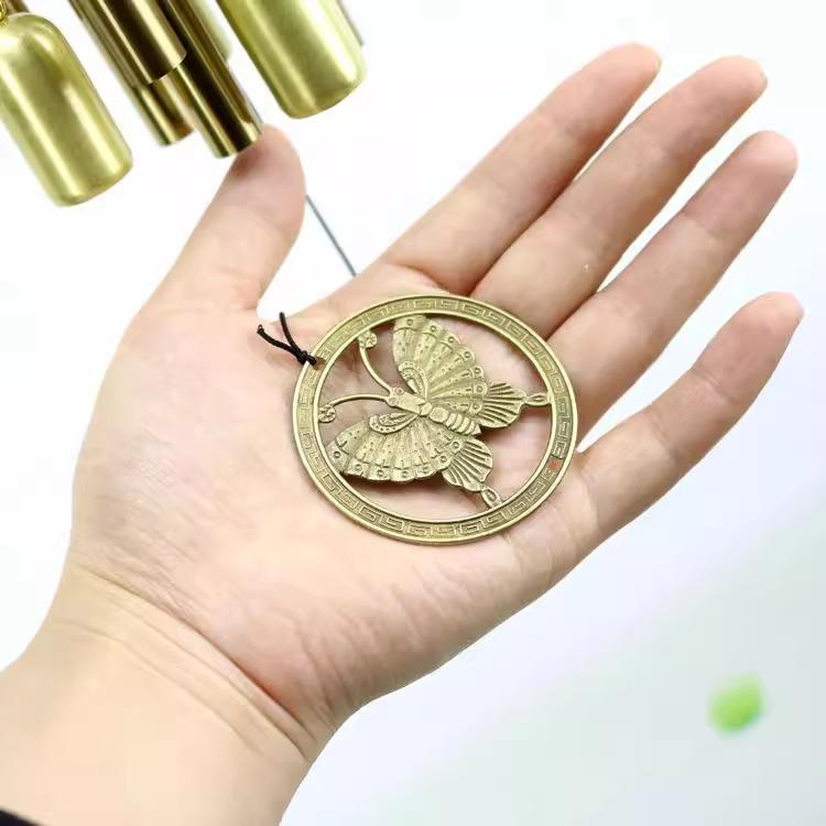Butterfly Tube-shaped Wind Chime Hollow 8-tube Metal Multi-tube Bell Anti-rust Student Gift