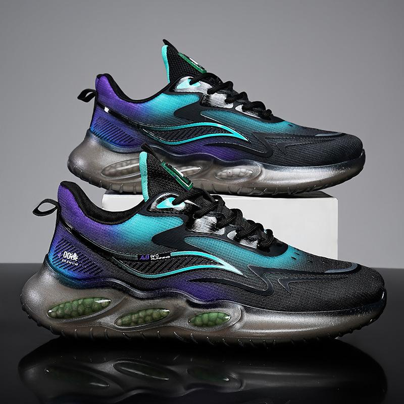 Patented new wear-resistant mesh casual basketball shoes breathable summer men's sports shoes light shock-absorbing running shoes