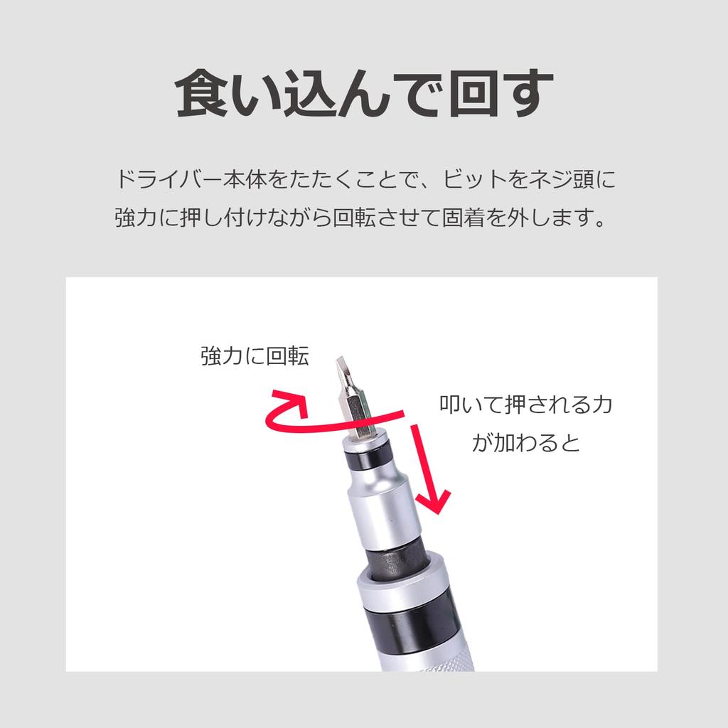 Manual Impact Driver for Removing Stripped and Nuts with Bit Driver Set Lifactlab. Screws, Bolts,