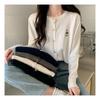 Navava Simple Bear Embroidery Long Sleeve Knit Cardigan Nk1997