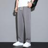 Sommerhose aus Eisseide für Herren, dünne, gerade Beinform, lockere, lässige Sporthose, schnelltrocknende Hose mit weitem Bein, Herrenhose