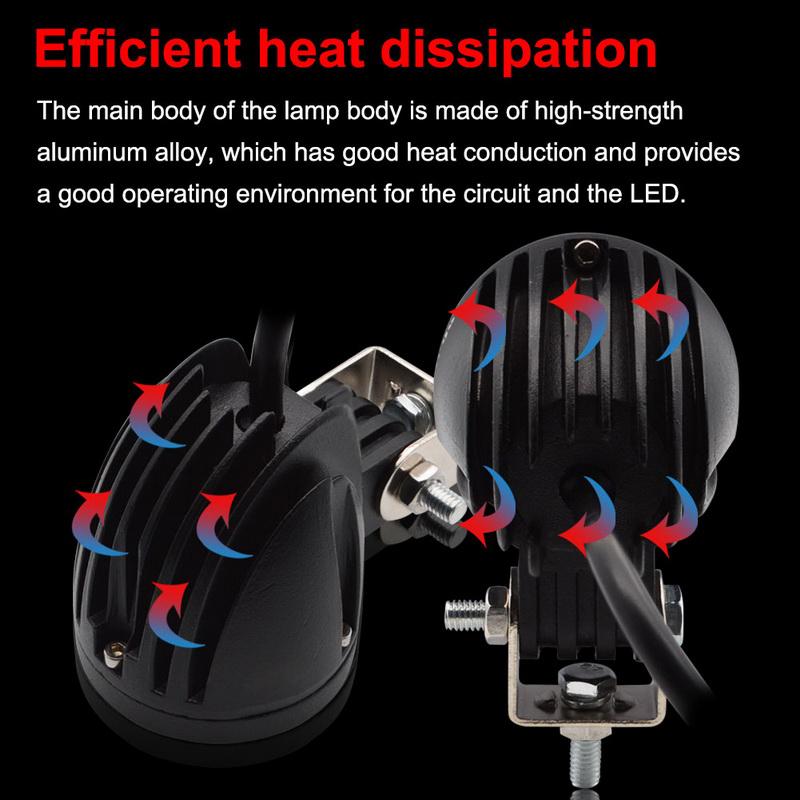 LED Work Light 10w Spotlight for Motorcycle Bike
