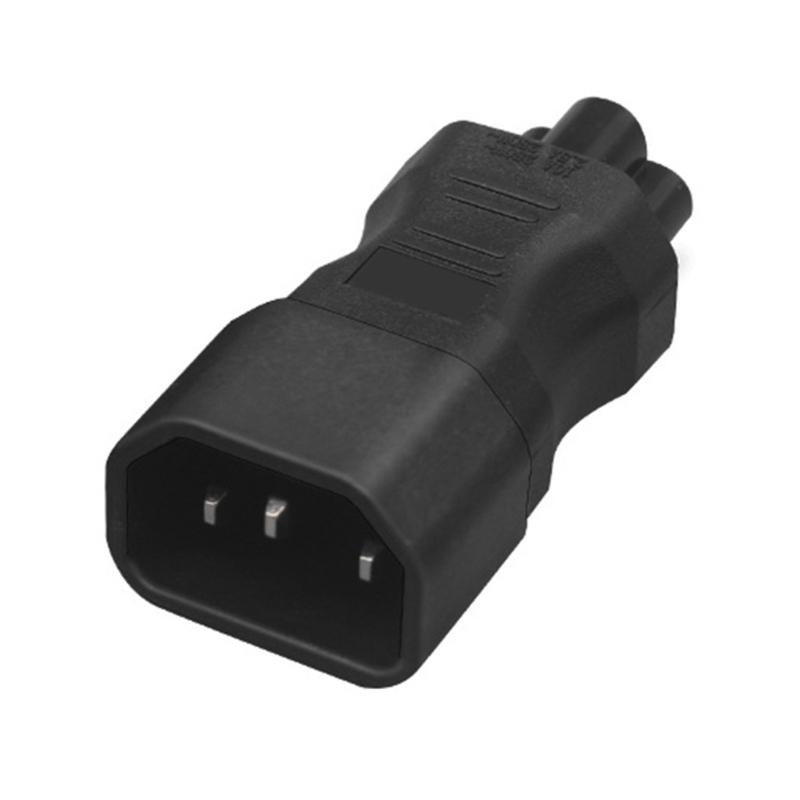 

Copper IEC320 C14 to IEC320 C5 Power Male to Female Socket Adapter Computer Power Supply Plugs Connectors for Laptop 1