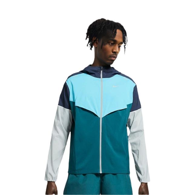 Nike Running Training Hooded Jacket With Sun Protection Men Tops Blue CZ9071-451