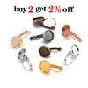 8 10 12 14 16 18 20 25 mm French Lever Cabochon Earring Setting Blank Earring Base Cameo Bezels Tray For Jewelry Making Supplies