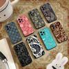 Retro Design Paisley Phone Case For iPhone 17,16,15,14,13,12,11 Plus,Pro Max,XS,Soft Silicone Black Cover