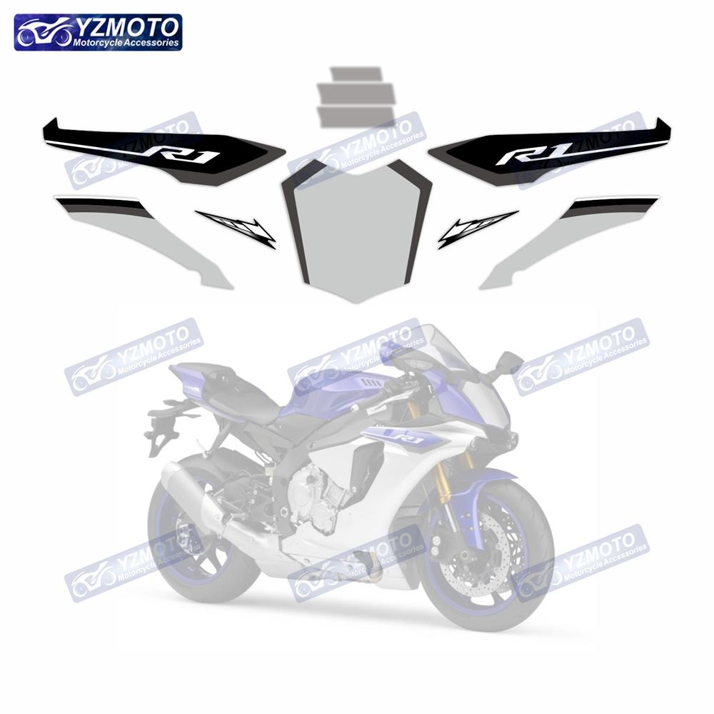 For YAMAHA YZF R1 YZF-R1 2015-2019 Motorcycle Accessories Sticker Full Vehicle Fairing Waterproof Decal Decorate Stickers Kit
