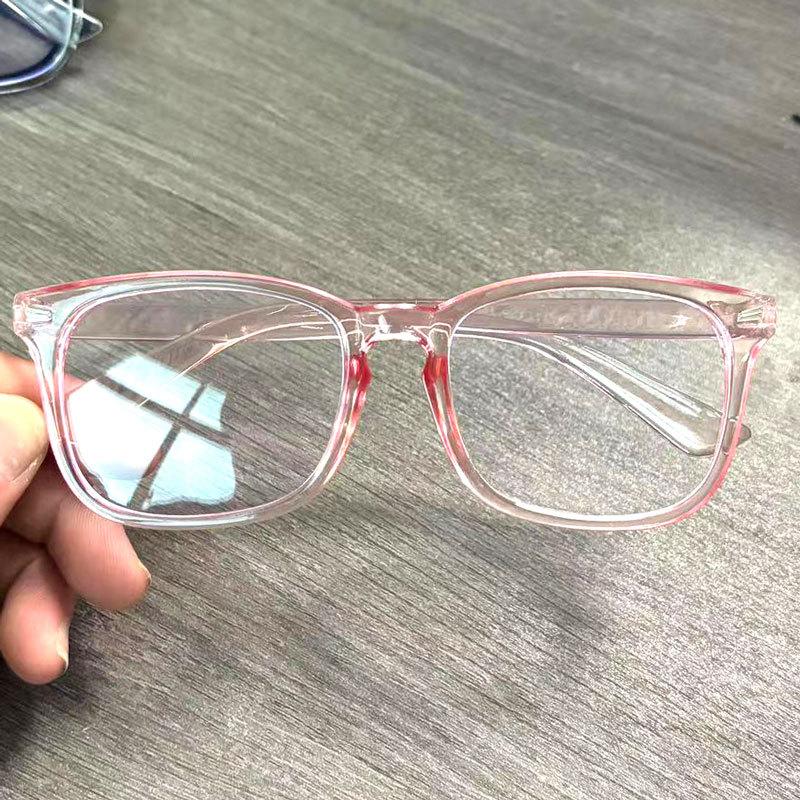 

1 шт. трендовые мужские очки с защитой от синего света, игровые очки TR90, матовые черные, анти-лучевые, компьютерные, прозрачные, модные очки розовый