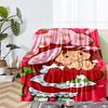 Aardbei Shortcake Thema Bedrukt Deken - Perfect voor Bank, Bed, Reizen & Buitengebruik | Machine Wasbaar, Gezellig & Duurzaam.