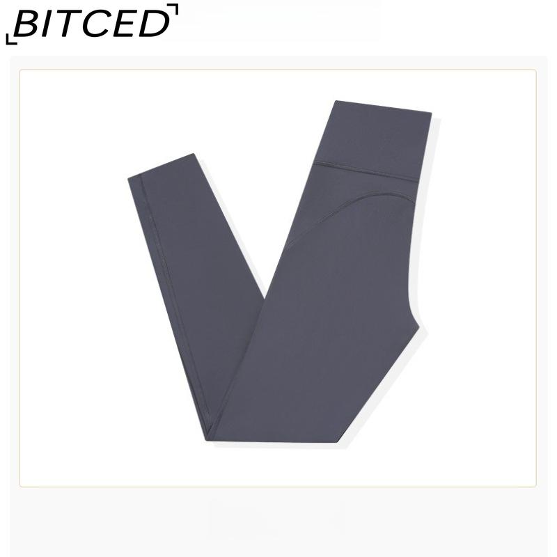 BITCED Fall Season No-Embarrassment Brushed Yoga Pants for Women High-Stretch Peach Butt Shaping Seamless Ankle Fitness Butt-Lifting Pants