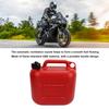 Fuel Gas Can 5L 1.3 Gallon ABS Leakage Free Red Portable Gasoline Container with 27cm Outlet Pipe For Car Motorcycles
