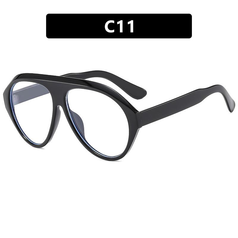 

Oversized Pilot Sunglasses Woman Luxury Brand Vintage One Piece Sun Glasses For Lady Popular Big Frame Shades Eyewear UV400 Other