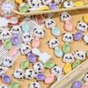 Panda Resin Accessories: Glossy Spoons, DIY Hair Clips, Hair Ties, Keychains, & Cup Decorations.