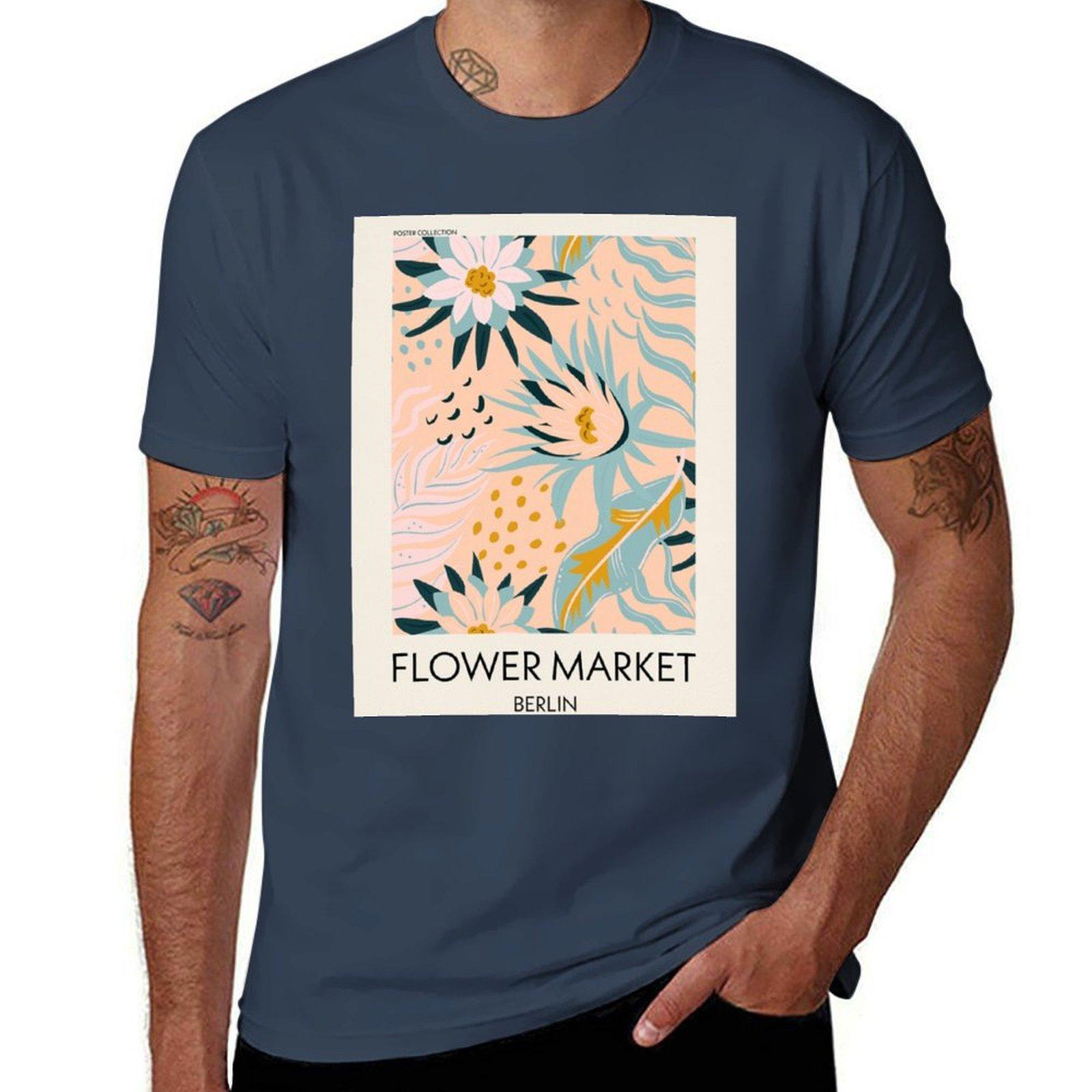 Flower Market Berlin Flower Market Print Poster Flower Wall Shop Print Florist Gift Home Decor Wall Art TShirt S