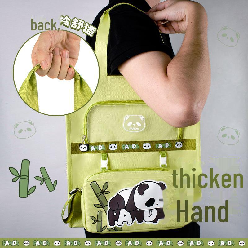 Panda A4 Kinder-Canvas-Tutorial-Tasche für Grundschüler