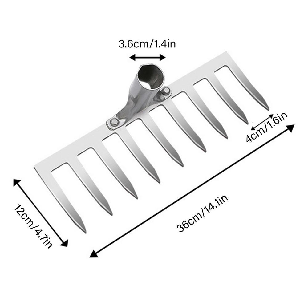 Weeding Hoe Rake Agricultural Farm Hand Tools Turning The Ground Loose Soil Artifact Nail Rake Tool Gardening Accessories