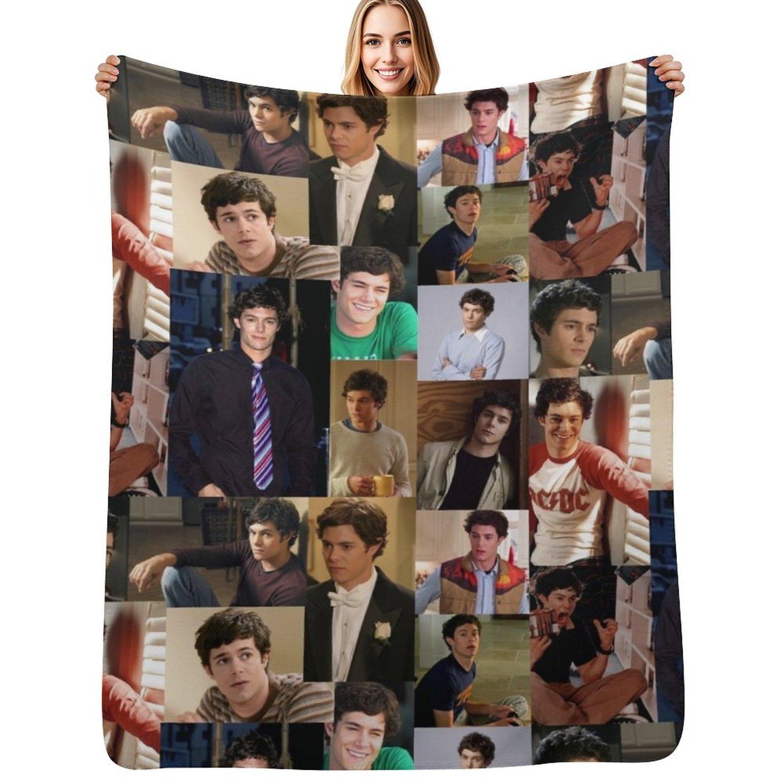 seth cohen the oc Throw Blanket Cozy Throw Blanket for Bed Sofa Chair Size: 75*100cm, Weight: 230 GSM