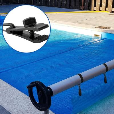 18/24Pcs Heavy-duty Pool Solar Cover Reel Attachment Kit Windproof Fixed Solar Cover Attachment Kit Straps Universa Rope&Clip