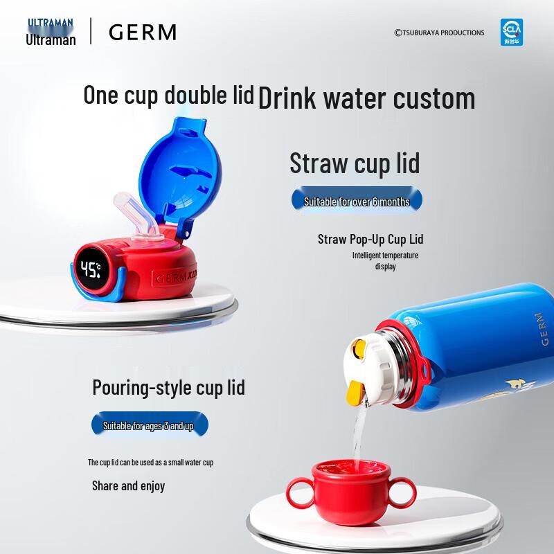 Gemi Ultraman Digital Display Insulated Thermos