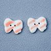 Handmade Jingdezhen Two-Hole Ceramic Bow Button for Clothing and DIY Accessories