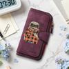 Cute Pug Print Long Wallet Fashion Casual Portable Card Holder Functional Daily Purses