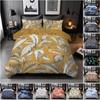 Three-Piece Plant Flower Quilt Set 3D Digital Printing Bedding Kit