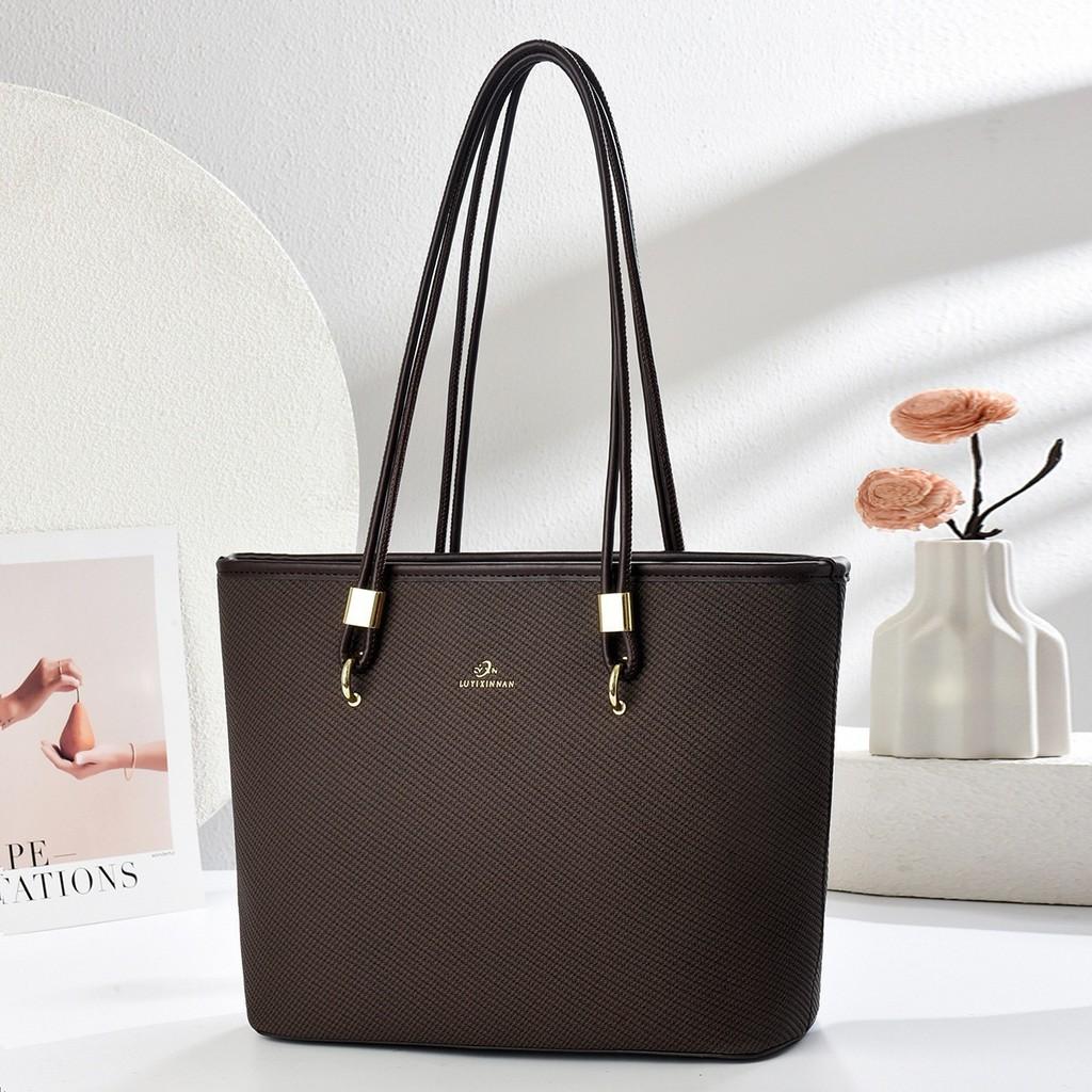 Tote Bag For Women Large Pu Handbag With Zipper Pockets For Daily Use