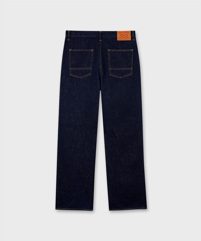 PLAC [Shiota Made] Double Knee Straight Denim_Indigo