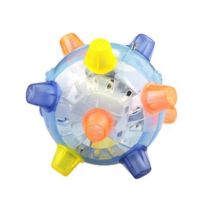 Giocattolo Sfera Musicale Saltellante Danzante con Luci Lampeggianti Palla Rimbalzante Interattiva Luminosa per Cani Gatti Animali Domestici Azzurro Chiaro