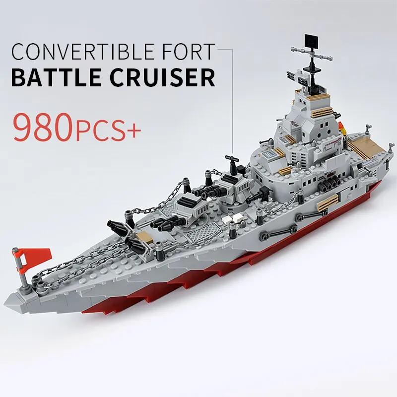 Building Set Toy 1068pcs Construction Cruiser Ocean Ship Building Toy for 6 Years Up Boys 25 Models Engineering