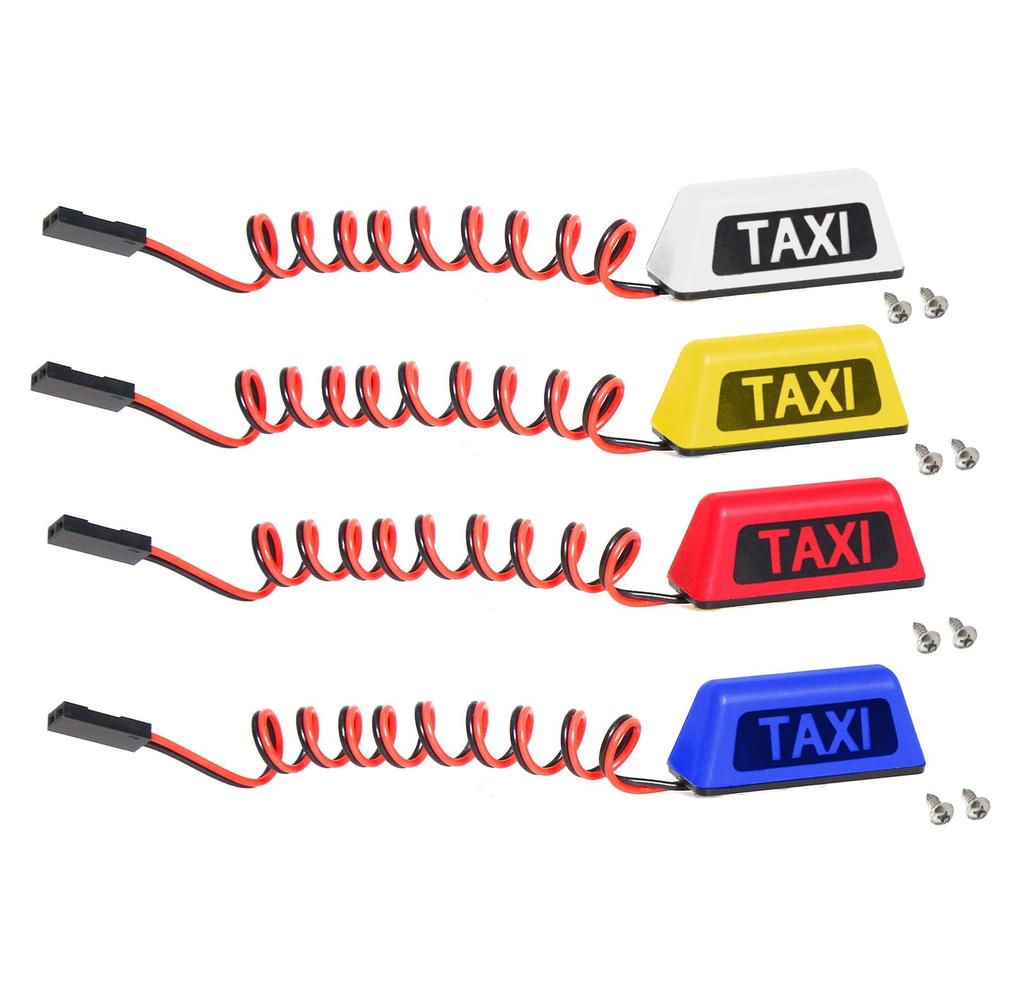 SHEAWA 18110 RC Car Light, LED Lamp, Taxi Light, Universal Modification Part, Compatible with Kyosho, Tamiya, and Other RC Cars (Yellow)