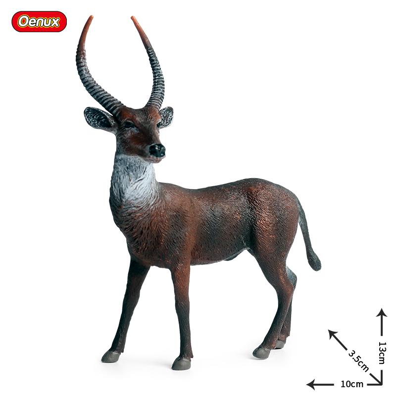 Oenux Simulation Wild Animals Toy Desert Camel Donkey Alpaca Antelope Elk Deer Model Action Figures PVC Decoration Kids Gift