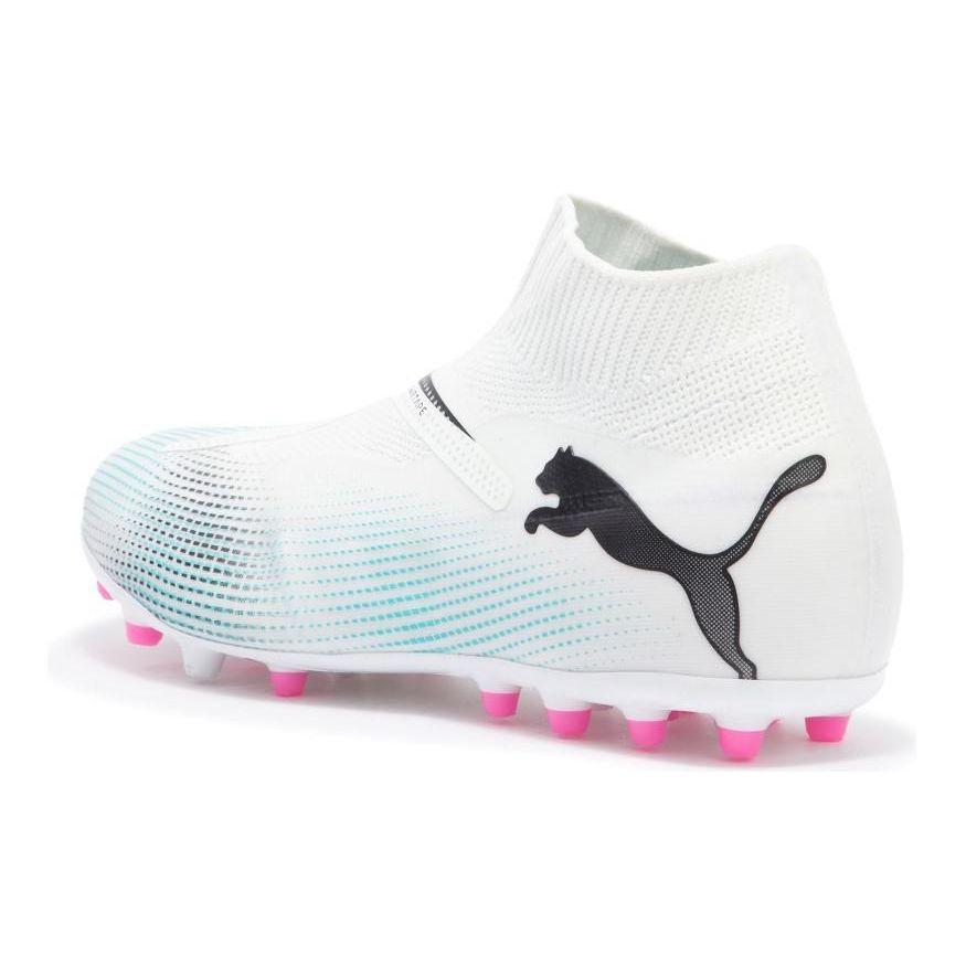 Puma Kopačky Future 7 Match + Ll Mg Pánské Kopačky Bílé Modré 107712-01