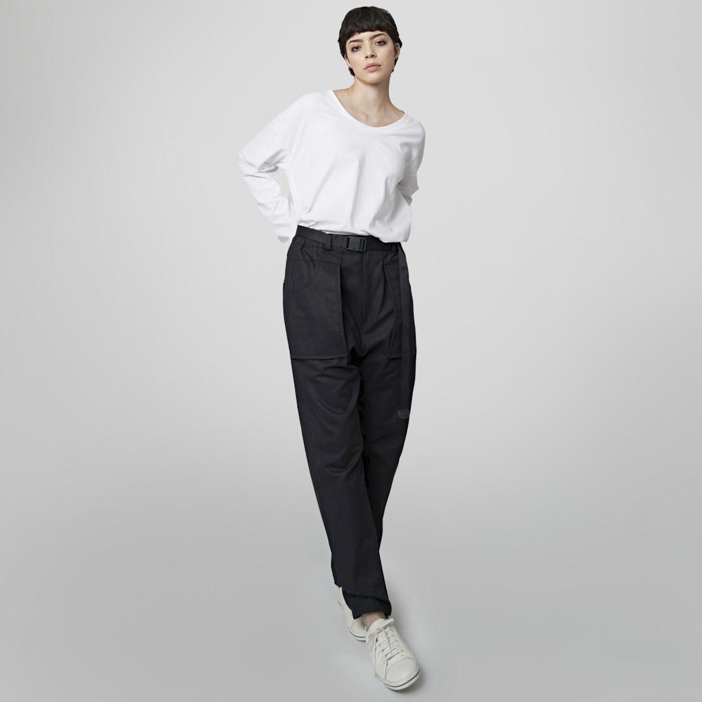 ATHPLATFORM Au32Pt06 Patch Pocket Baggy Pants_Black
