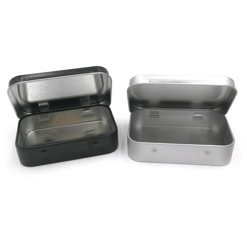 Einfarbige Langlebige Klapp-Blechdose Minzbonbon-Dose Weißblechdosen Süßigkeitenverpackungsbox Geometrische Stabile Nagelknipser-Dosen