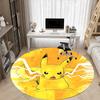 1pc Pikachu, Electric Type Chair Carpet for Office, Indoor Non-Slip Polyester Fiber Carpet,  Machine Washable, Durable Construction yy251205118