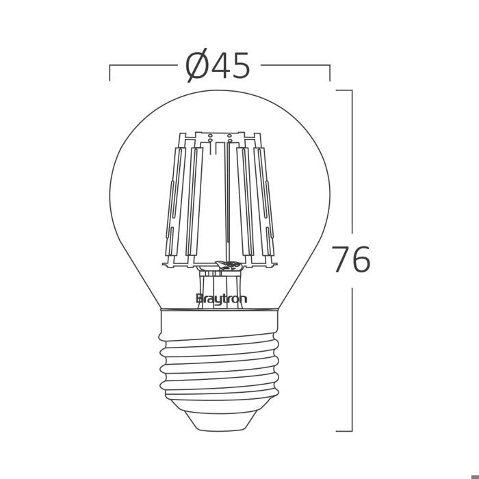 Ampoule LED G45 E27 4W 3000K 300° 470 lm