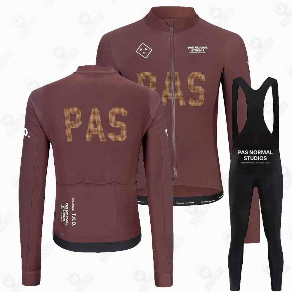 PAS fleece suit winter cycling suit long sleeve overalls trousers road bike mountain bike outdoor clothing