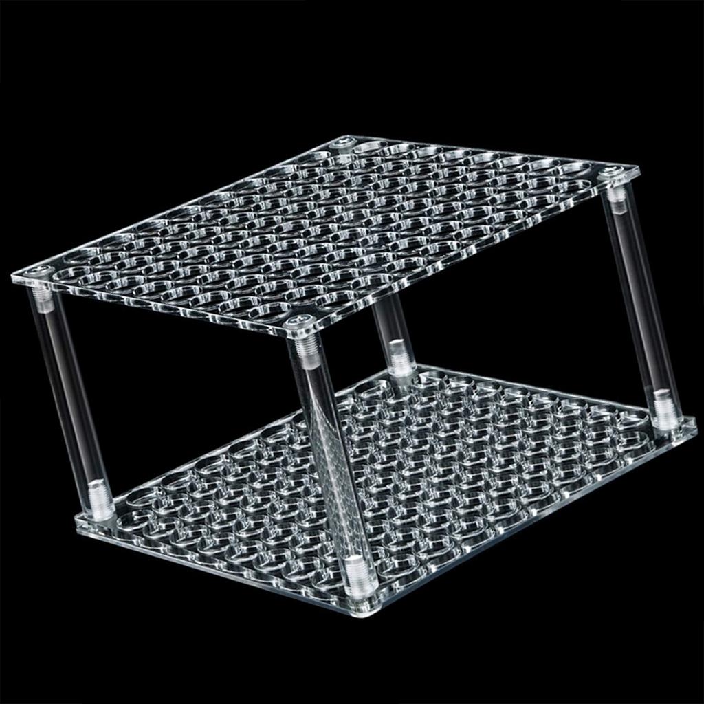 Multifunctional Desktop Organizers 96 Slot Acrylic Holder Art Supply Organizers For Art Supplies Makeup Tools Display