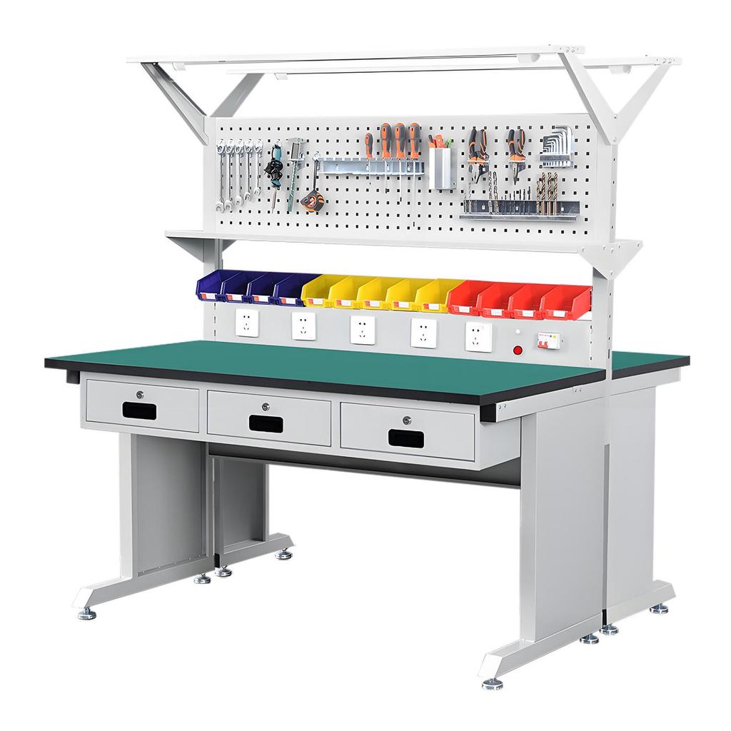Industrial Double-Sided Anti-Static Inspection and Repair Workbench with Multi-functional Tool Table