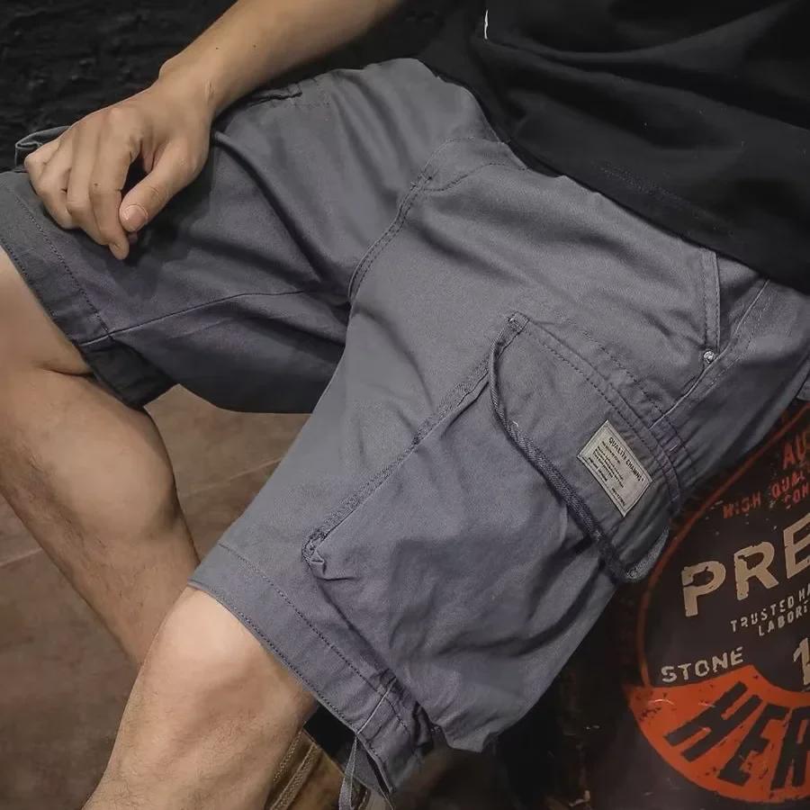 Men's Retro Casual Workwear Shorts - Heavy, Loose, Straight Fit