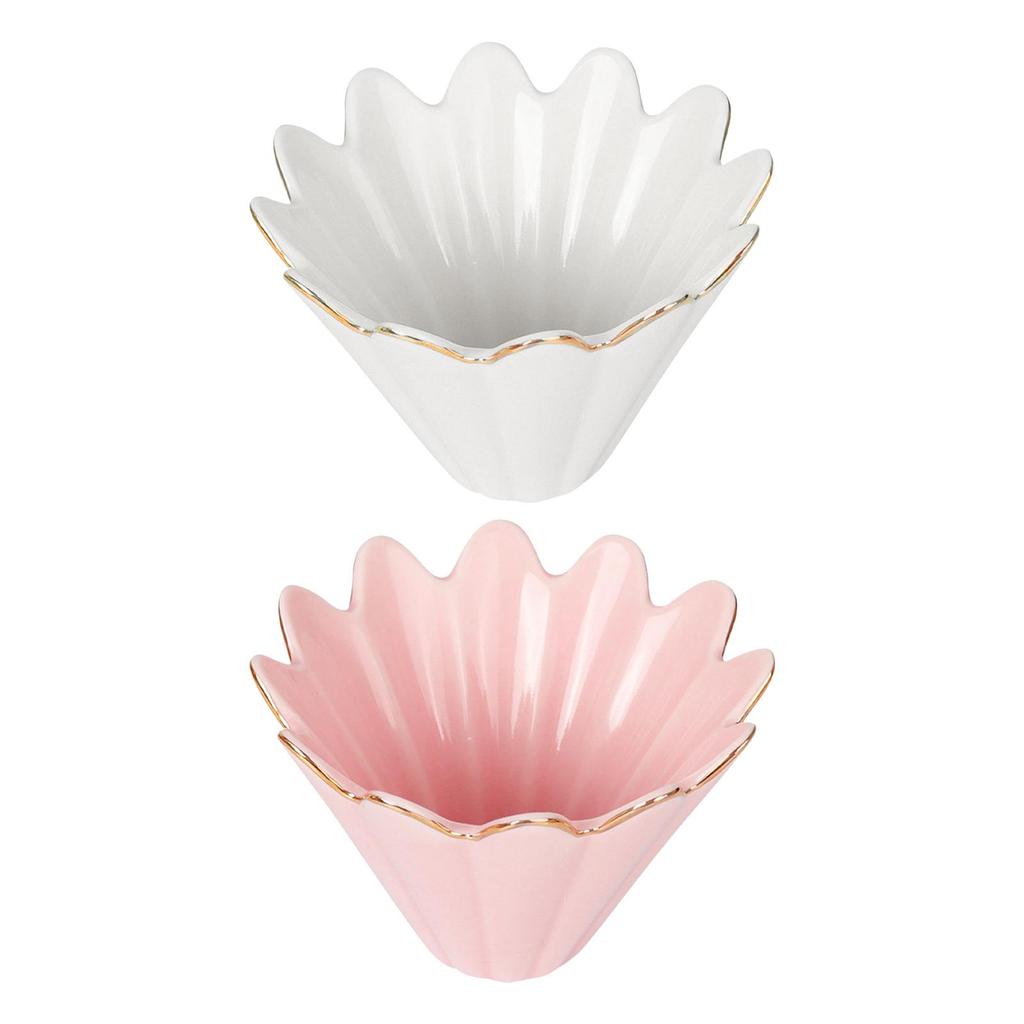 Cone Brewer Reusable Paperless Coffee Filter Cup for office Household white 102mmx80mm