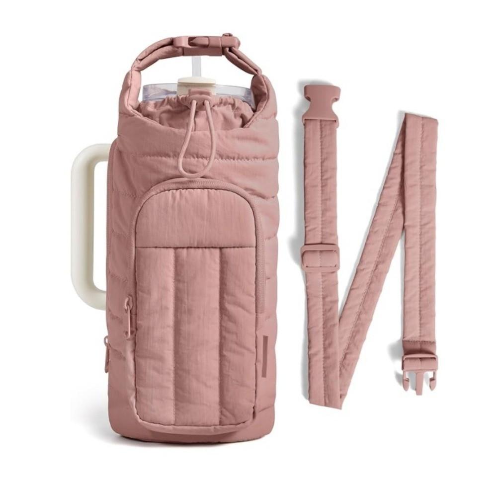 Water-resistant Water Bottle Holder Bag with Strap Portable Insulating Cup Sleeve Large Capacity Gym Accessories