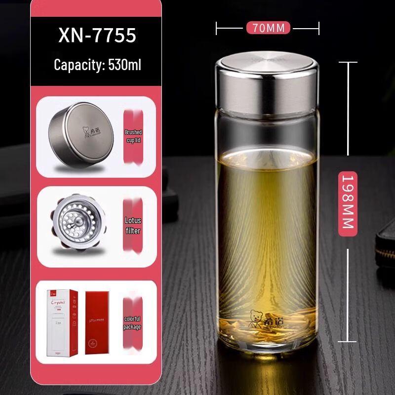 Heenoor Portable High Borosilicate Glass Tea Cup