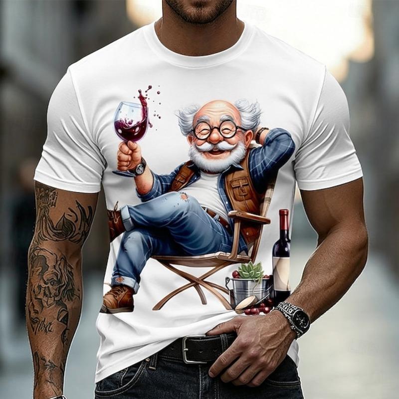 Fun Pattern 3D Print sport Quick-dry Breatha Men's Large-Sized T-Shirt Outdoor Street Casual Fashion Y2K parent-child clothing